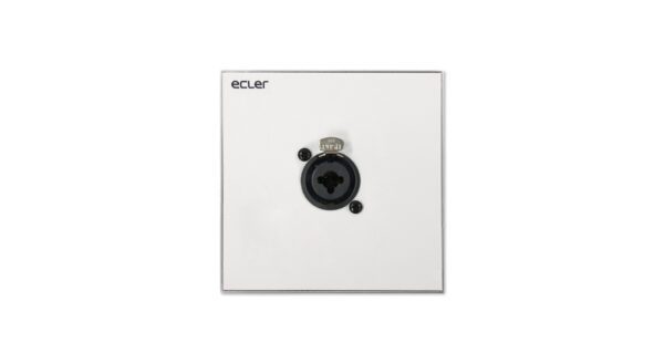 connection wall plate with Female 3 pin XLR connector + Jack ST (combo connector). Screw-type connector at the back (no solder needed).