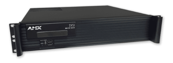 The SVSI NMX-WP-N3510 H.264 Multi-Channel Windowing Processor functions with the N3000 3121/3221 Series family of Video over IP Encoders and Decoders