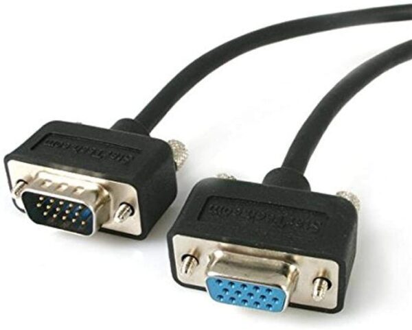 Startech Câble d'extension VGA pour moniteur haute résolution à profil bas de 15 pieds HD15 M / F