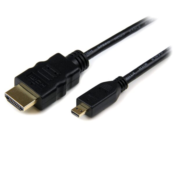 Startech Câble HDMI haute vitesse de 6 pieds avec Ethernet - Micro HDMI vers HDMI - M / M