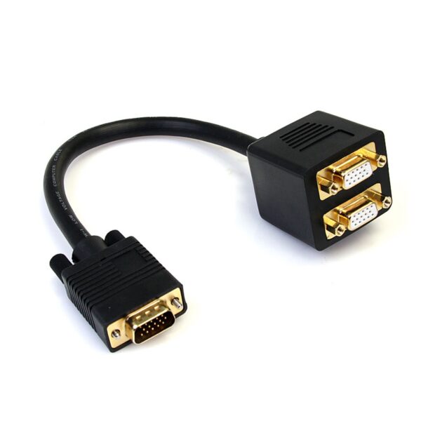 Startech Câble répartiteur vidéo VGA de 30cm - 1x VGA (Mâle) vers 2x VGA (Femelle) - Noir
