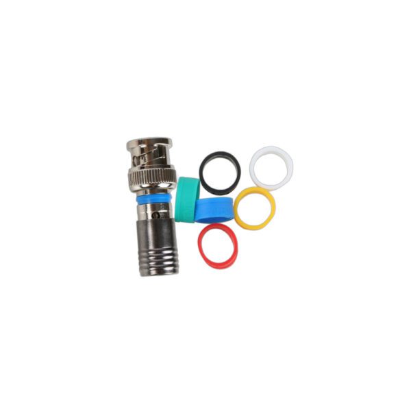 Binary™BNC Male Compress Connect for RG6 Quad-75Ohm (Bag 20)