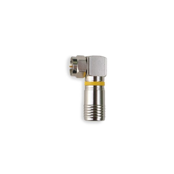 Binary™F-Right-Angle Compression Connector for RG6-Bag of 20