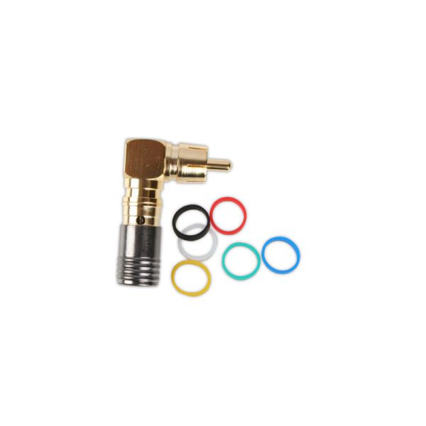 Binary™ Male Right-Angle Compress Connect RG59 & RG59Q-75Ohm