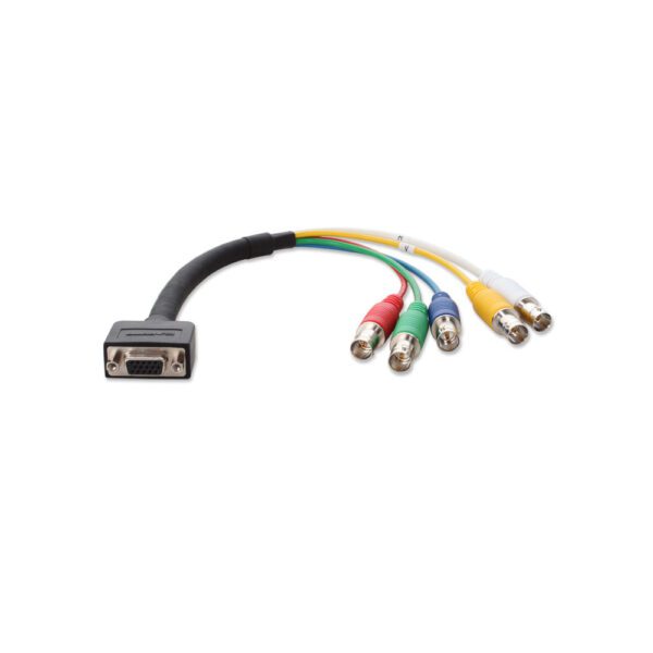 15-pin HD Female to 5-BNC Female Adapter Cable (1 ft.)