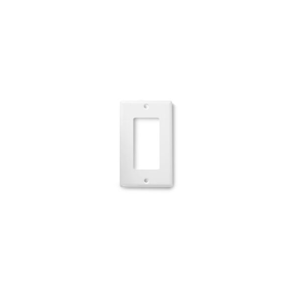 Wirepath™ Decorative Single Gang Wall Plate (White)