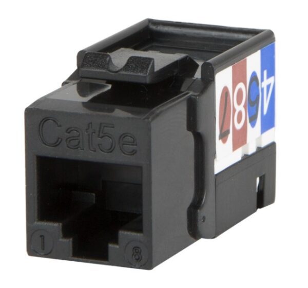Wirepath™ Cat5e Keystone Jack (Black)
