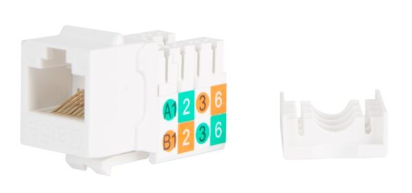 Wirepath™ Cat5e Keystone Jack (White)