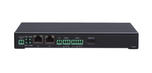 SVSI Stand-alone Minimal Compression Video over IP Decoder with two RJ45 network ports (one POE), IR, serial, balanced audio, and HDMI video out, AES6 - Image 2