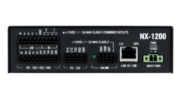 NX-1200 NetLinx NX Integrated Controller with 512 MB RAM, 1600 MIPS Processor, 4 UK of FLASH, 2 Serial Ports, 2 IR Ports, 4 I/O Ports, and IPv6 - Image 2