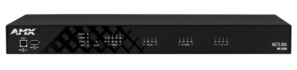 NX-2200 NetLinx NX Integrated Controller with 512 MB RAM, 1600 MIPS Processor, 8 UK of FLASH, 4 Serial Ports, 4 IR Ports, 4 I/O Ports, 4 Relays, IPv6,