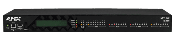 NX-4200 NetLinx NX Integrated Controller with 1 UK RAM, 1600 MIPS Processor, 8 UK of FLASH, 8 Serial Ports, 8 IR Ports, 8 I/O Ports, 8 Relays, IPv6,