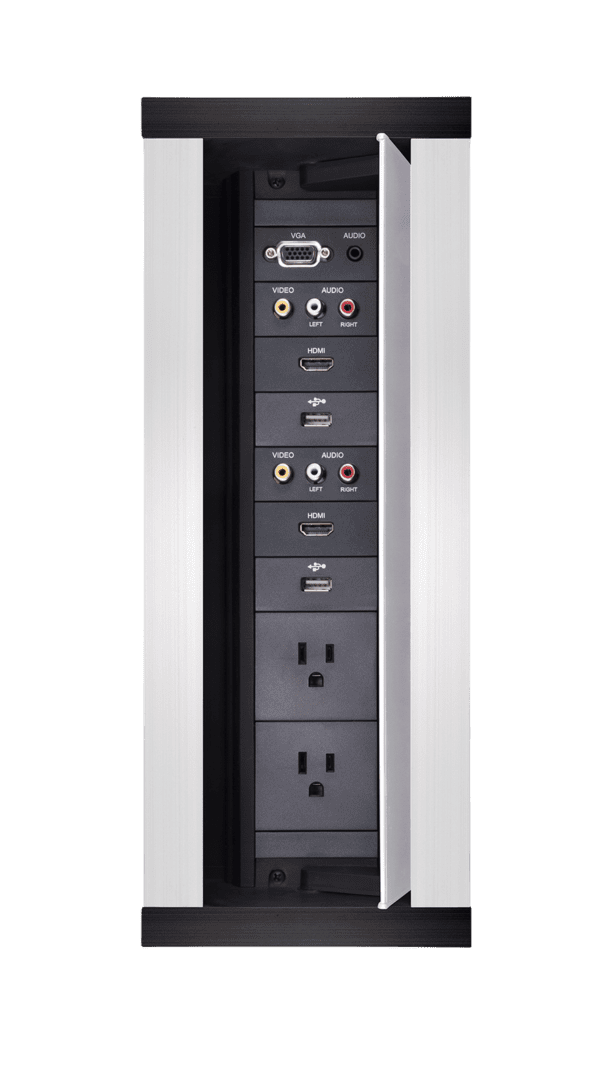 HydraPort 12 Module Connection Port - Silver Model - Modular connectivity system accommodates the diverse needs of conference and meeting room visitor - Image 3