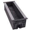 HydraPort 12 Module Connection Port - Silver Model - Modular connectivity system accommodates the diverse needs of conference and meeting room visitor