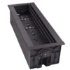 HydraPort 12 Module Connection Port - Black Model - Modular connectivity system accommodates the diverse needs of conference and meeting room visitors