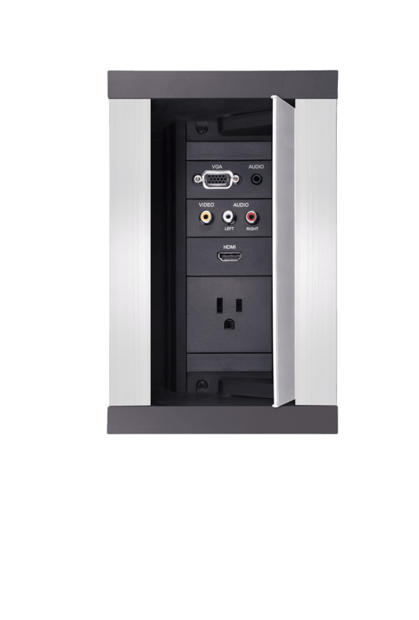 HydraPort 6 Module Connection Port - Silver Model - Modular connectivity system accommodates the diverse needs of conference and meeting room visitors - Image 3