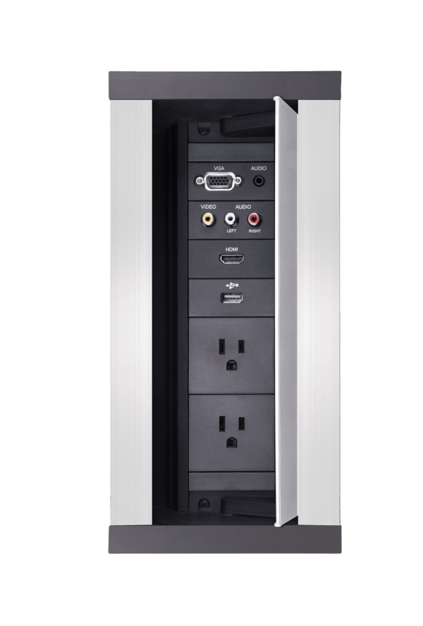 HydraPort 9 Module Connection Port - Silver Model - Modular connectivity system accommodates the diverse needs of conference and meeting room visitors - Image 3