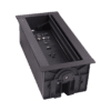 HydraPort 9 Module Connection Port - Black Model - Modular connectivity system accommodates the diverse needs of conference and meeting room visitors.