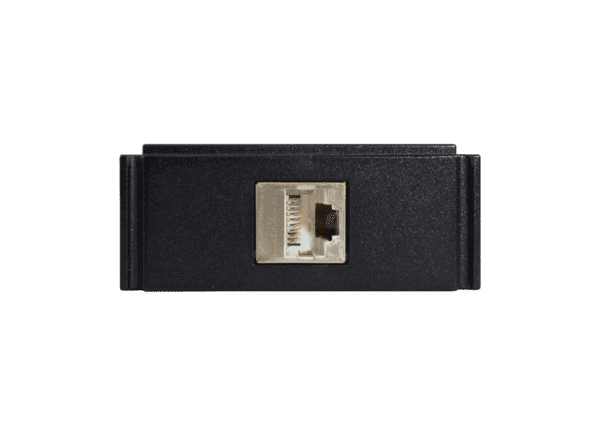 The HPX-N100-SRJ45 module provides one Shielded RJ-45 connection to a HydraPort 600, 900 or 1200. Due to the extended depth of this module it is not r