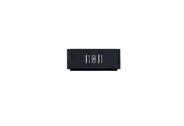 The HPX-N102-USB-PC, Dual USB Module with Printed Charging Symbol provides a dual USB connection to the HydraPort® chassis, it also allows the user to