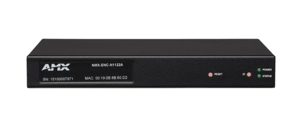 SVSI Stand-alone Minimal Compression Video over IP Encoder with two RJ45 network ports (one POE), IR, serial, balanced audio, VGA, and HDMI video conn