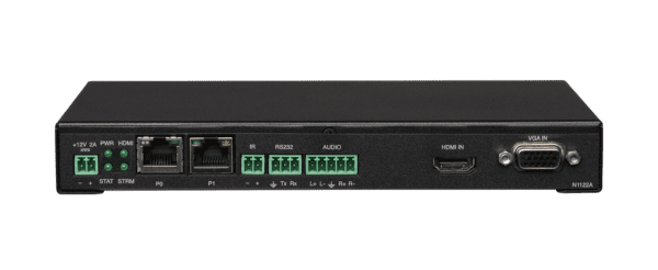 SVSI Stand-alone Minimal Compression Video over IP Encoder with two RJ45 network ports (one POE), IR, serial, balanced audio, VGA, and HDMI video conn - Image 2