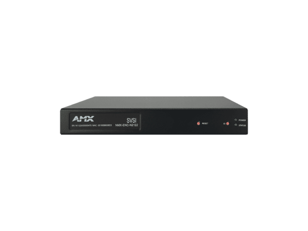 SVSI Stand-alone JPEG2000 Encoder with ultra-low latency for 1080p/60hz, RJ45 (with PoE), IR, serial, balanced audio, VGA, and HDMI connectors (power