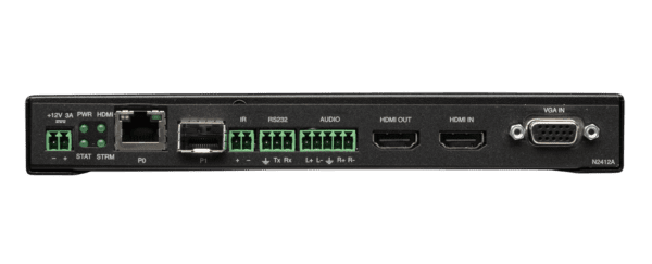 N2400 Series JPEG2000 stand-alone 4K Encoder, 4K 60 4:4:4 with one SFP fiber/RJ45 copper network port cage, one RJ45 (with PoE), serial, KVM-over IP k - Image 2