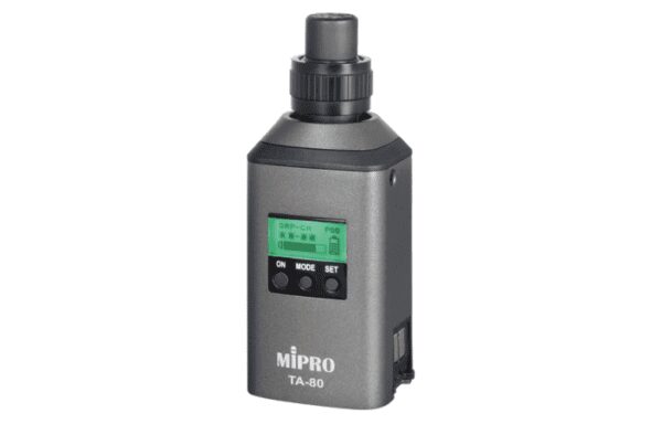 Digital Wireless Plug-on Transmitter (482 - 554 MHz). Includes MP-8T one slot charging station.