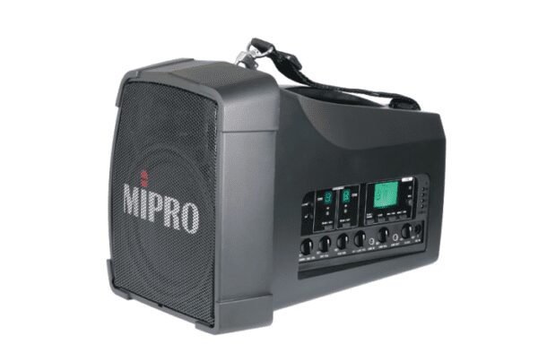 Mipro - Système de sonorisation à deux canaux de 60 W RMS avec lecteur et enregistreur MP3 (module Bluetooth enfichable inclus). 5.8 GHz
