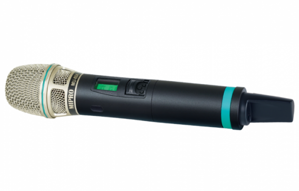 MIPRO - Microphone à main sans fil à bande étroite UHF avec condensateur MU-80A. Fréq. 5ND