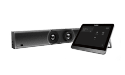 Yealink – Leading Platform Collaboration Bar pour salles moyennes avec console tactile CTP18 (mode Teams / Zoom / Device)