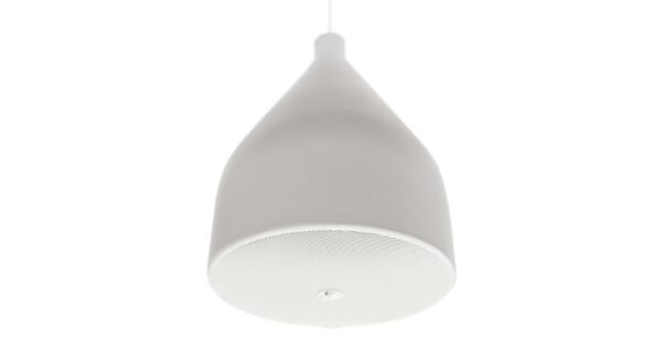 ECLER DROP6 is a 2-way 6.5”, 75W@8ohm pendant loudspeaker with a stylish design, including a 70/100V line transformer with 60/30/15 and 7,5W power sel