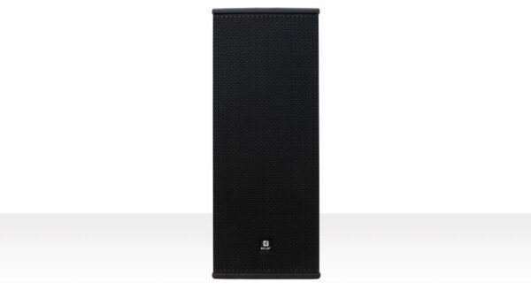 Ecler - 2-way (2 x 8" woofer and 1" HF compression driver) loudspeaker in wooden cabinet, 300 WRMS@ 8 ohms, 1200 peak power, black