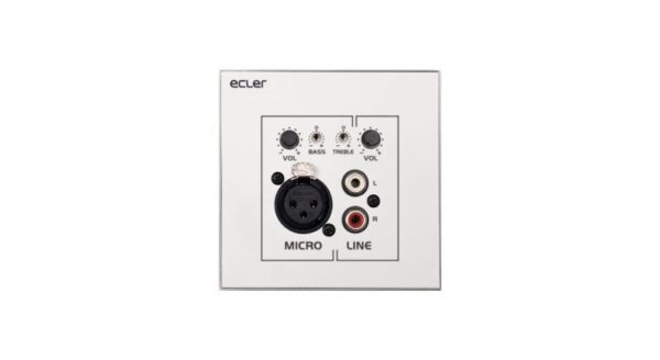 2 channel micro-mixer which keeps the standard wall-panel format of the WPm series, but with USA frame. It allows to a mix a stereo unbalanced signal