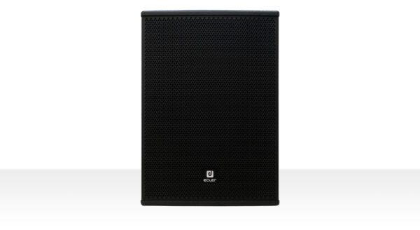 Ecler - 2-way (12" woofer and 1.4" rotable HF tweeter) loudspeaker in wooden cabinet, 500 WRMS@ 8 ohms, 2000 peak power, black