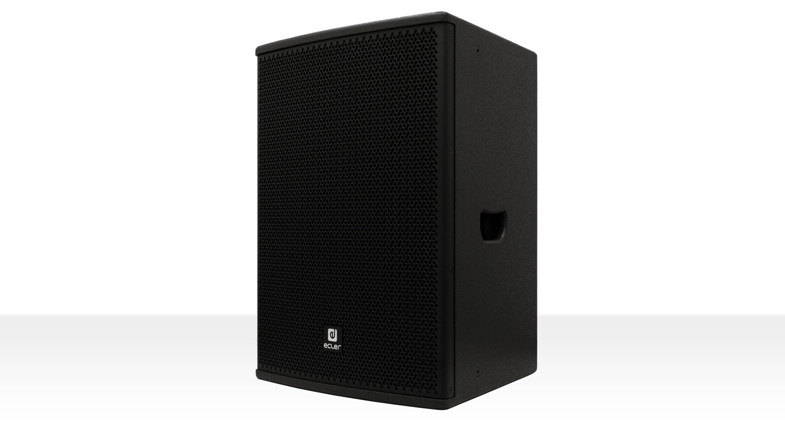 Ecler - 2-way (12" woofer and 1.4" rotable HF tweeter) loudspeaker in wooden cabinet, 500 WRMS@ 8 ohms, 2000 peak power, black