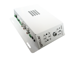 2 x 60 WRMS @ 4? stereo amplifier with a tiny size but amazing remote control features: serial RS-232 port, IR receiver and 0-10 VDC remote port.