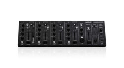 Desktop/19″ rack installation mixer. INS: 4 mic with switchable HP-filter and Phantom power 48V; 6 line ST; Bluetooth® connex; aux (mini-jack). OUTS: