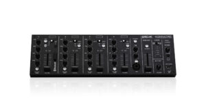 Desktop/19" rack installation mixer. INS: 4 mic with switchable HP-filter and Phantom power 48V; 6 line ST; Bluetooth® connex; aux (mini-jack). OUTS: