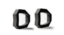 Horizontal-Bracket-Column. High-density foam pieces to let LABI1-C100i rest on the floor horizontally. Allows 0º/ 30º/ 45º inclinations relative to th
