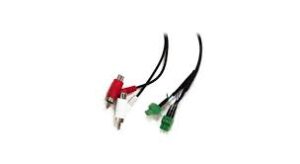 Double Euroblock 3 pin to double RCA male and female connection premade cable including RCA to Euroblock unbalancing, 1 metre length.