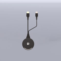 Plug-n-play HDMI for wireless connection with a laptop or PC.