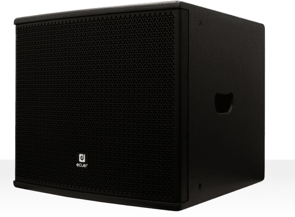 wooden sub-woofer reinforcement cabinet with a compact format, stylish aesthetics, excellent sound quality and long term reliability, featuring 600 WR