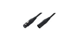 XLR male to XLR female cable, 1 metre length.