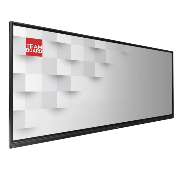 TeamBoard 105" Ultimate 5k, 420 cd/m2, format 21:9. Écran tactile IR LED mince + support mural avec emplacement mini OPS - Image 2