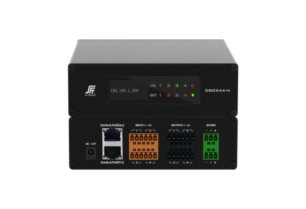S-Track Processeur audio réseau Dante 4 entrées, 4 sorties