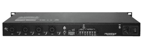 Prologue - 120w rms mono amplifier, 70v and 8 ohms outputs, 4 microphone/line inputs, 1 stereo AUX input, MP3 USB-SD Player, Tuner, Bluetooth, 1U - Image 2