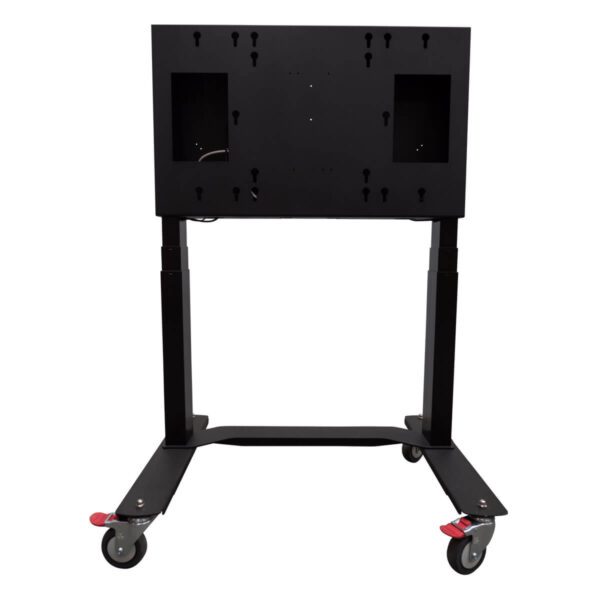 TeamBoard - Electric height adjustable trolley with computer shelf to suit 55", 65" and 75" with standard VESA mount