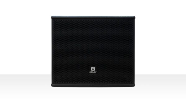 Ecler - caisson de grave en bois de format compact, absorbant 300 WRMS @ 8 Ohm et un haut-parleur de grave de 12"